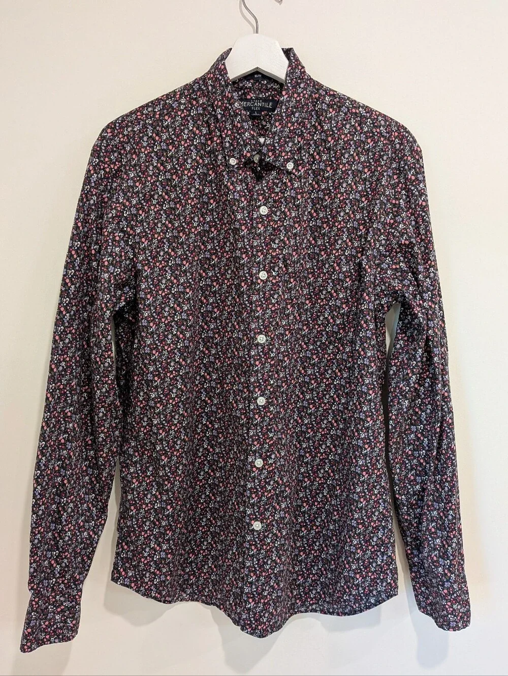 J. Crew Mercantile Ditsy Floral print- Size Large- Tailored Preppy Garden